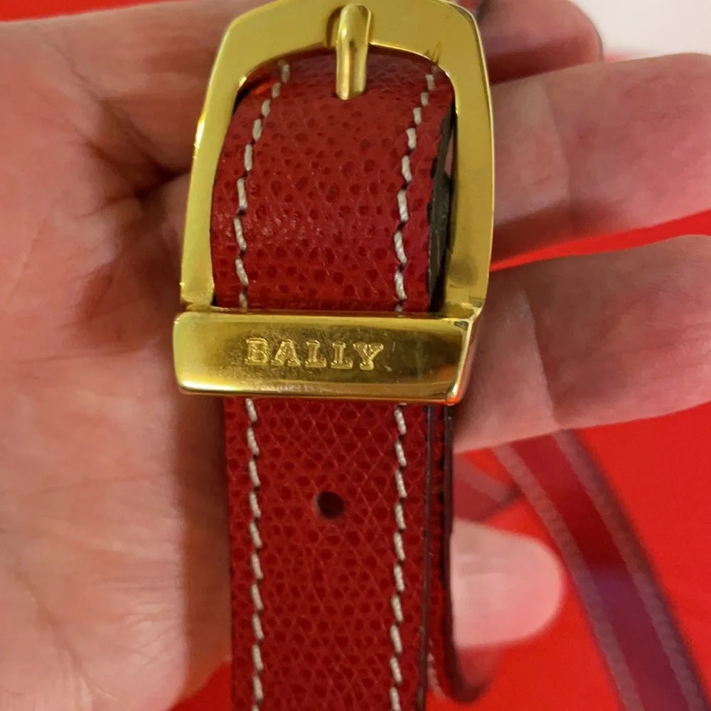 🟡 VINTAGE BALLY RED BRIEFCASE: NICE! - Picture 14 of 14